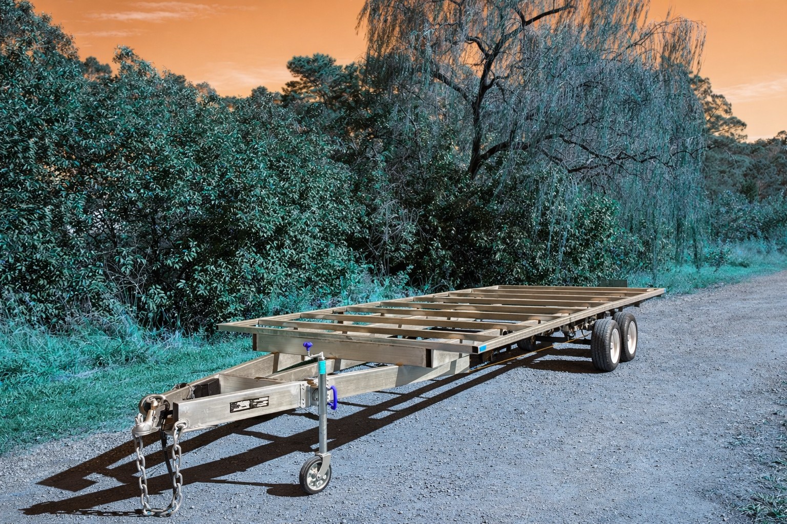 Galvanised dual axle trailer